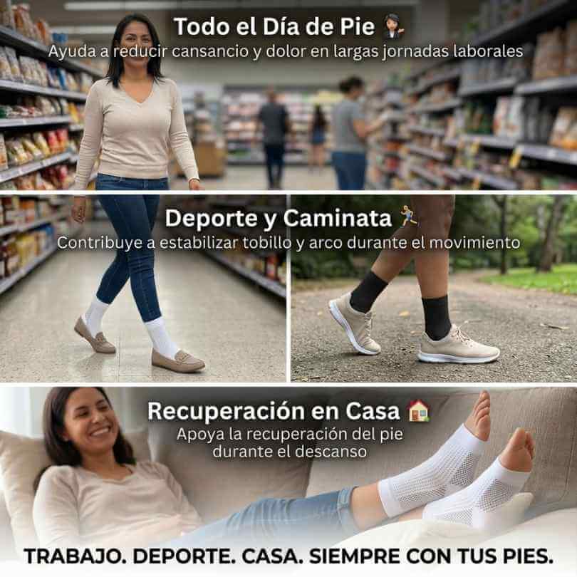 FlexRelief Pro — alivia el dolor de pies, talones y tobillos con compresión inteligente de 7 puntos