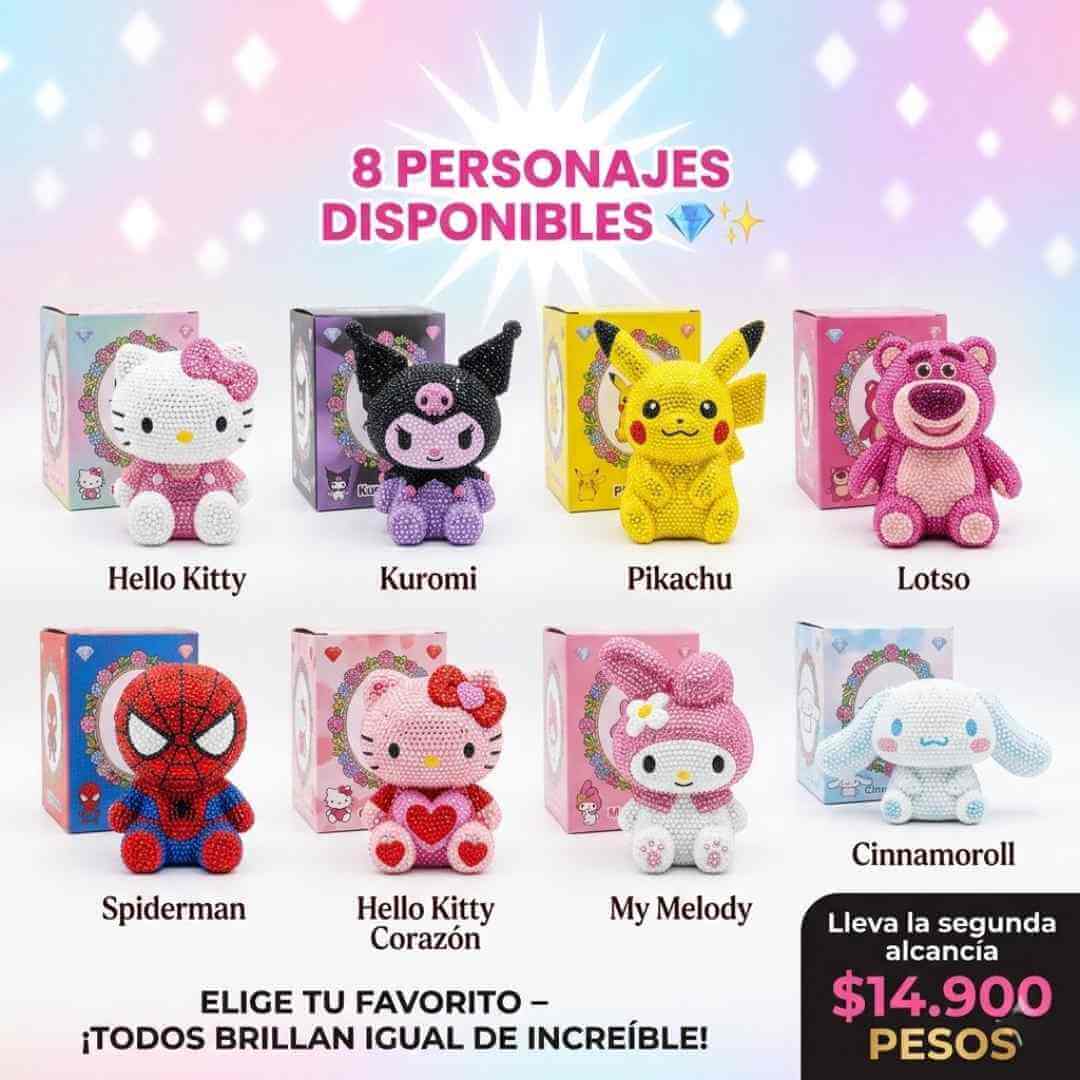 Alcancía Figura Pintura Diamante — entretiene por horas, desarrolla concentración y motricidad en niños y adultos + OBSEQUIO