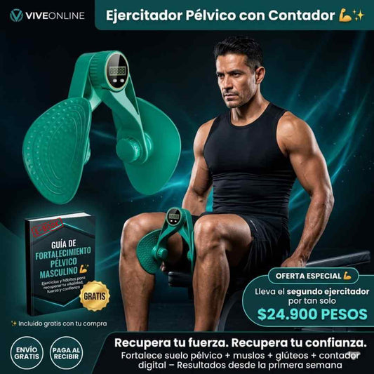 Ejercitador Pélvico con Contador — fortalece tu zona íntima, mejora tu rendimiento y recupera el control que creías perdido + OBSEQUIO