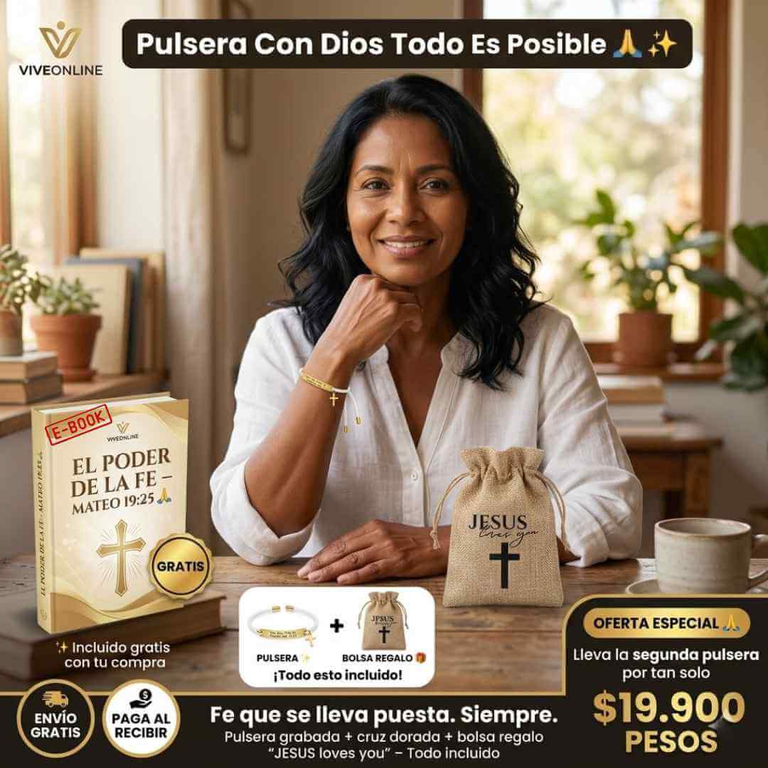 Pulsera “Con Dios Todo es Posible” – Lleva tu Fe Contigo Cada Día + Obsequio