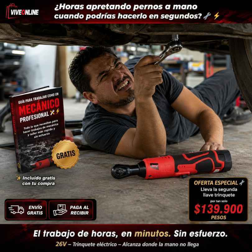 PowerRatchet 26V — aprieta y afloja tuercas en segundos sin esfuerzo ni llave manual + Obsequio