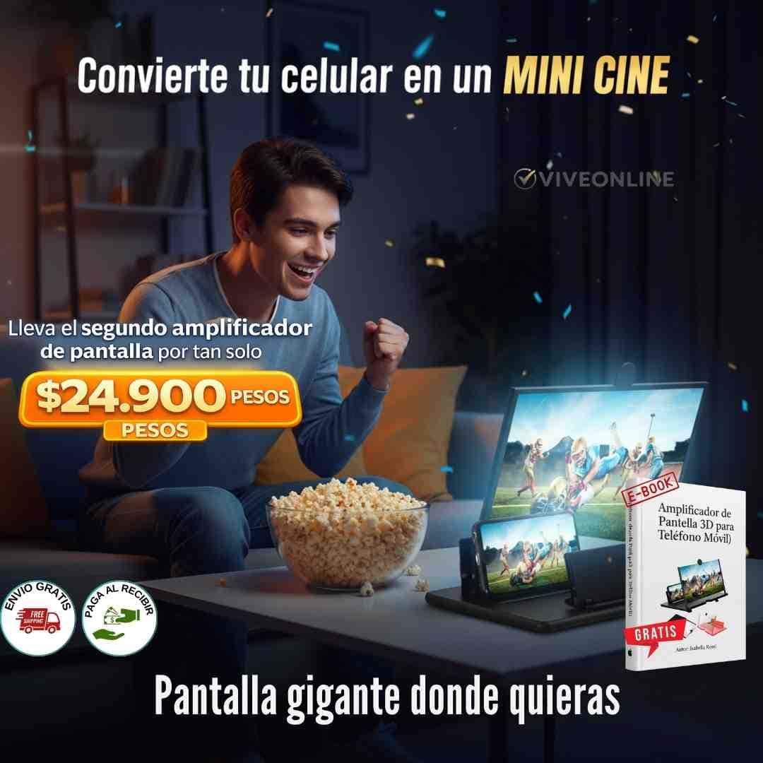 Mini Cine Portátil para Celular – Vive Tus Películas en Pantalla Grande Donde Quieras + Obsequio