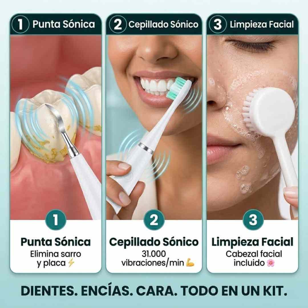 SmilePro™: Elimina Placa y Manchas en Casa como en el Dentista — Incluye Kit Completo de Limpieza + OBSEQUIOS