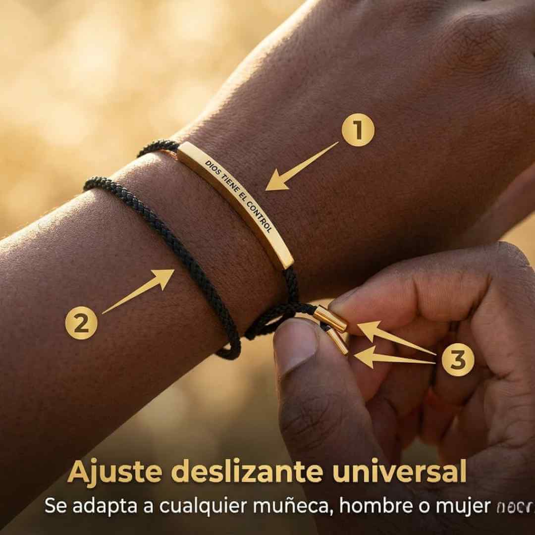 Pulsera "Dios Tiene el Control" — lleva tu fe contigo y recuerda que nunca estás solo  + OBSEQUIOS
