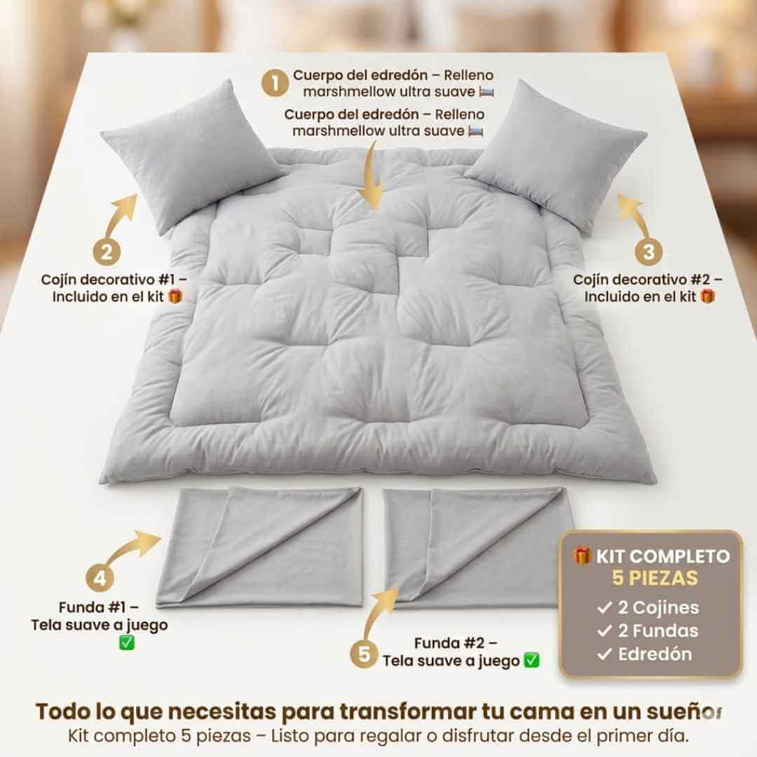 Plumón Marshmellow Premium — la cobija más suave y esponjosa que has tenido en tu vida desde la primera noche + OBSEQUIOS