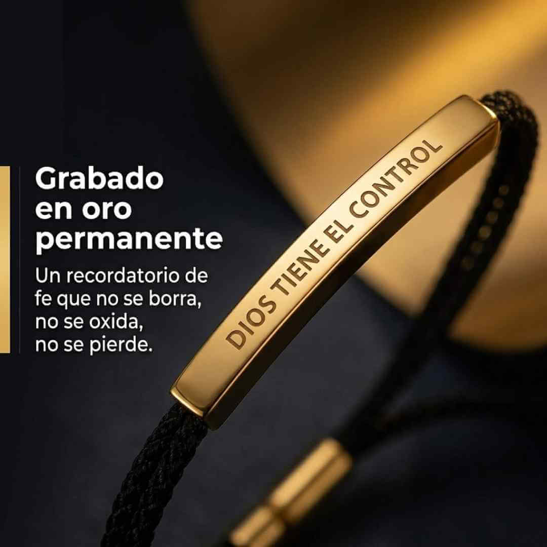 Pulsera "Dios Tiene el Control" — lleva tu fe contigo y recuerda que nunca estás solo  + OBSEQUIOS