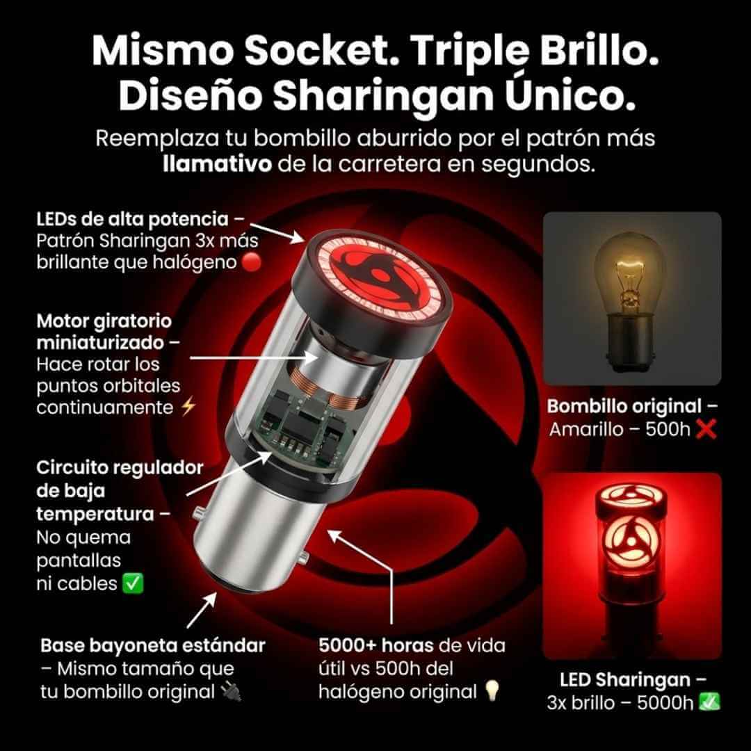Luz Trasera LED Giratoria Multicolor para Moto — destácate en la carretera y aumenta tu seguridad con un solo accesorio