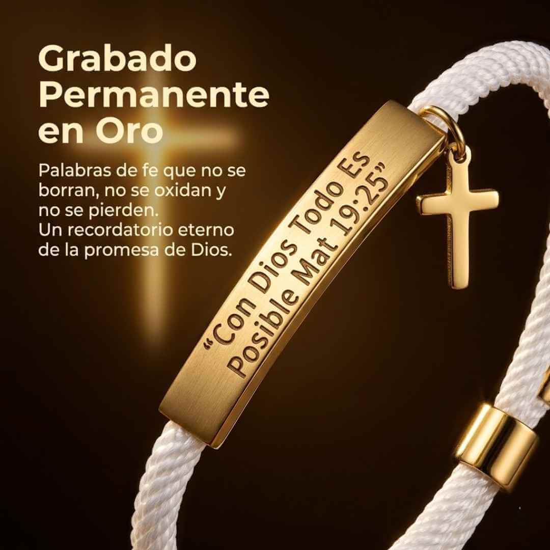 Pulsera “Con Dios Todo es Posible” – Lleva tu Fe Contigo Cada Día + Obsequio