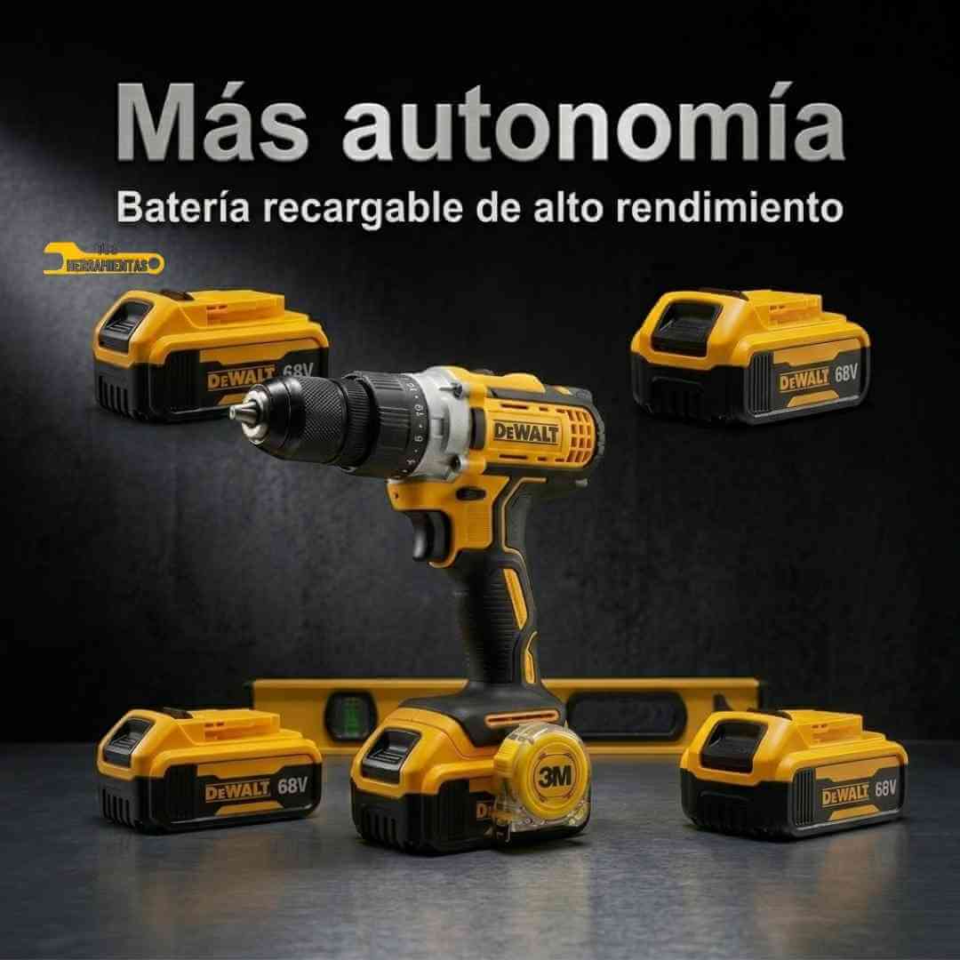 Taladro Inalámbrico 68V – Kit Completo con Accesorios + Obsequio