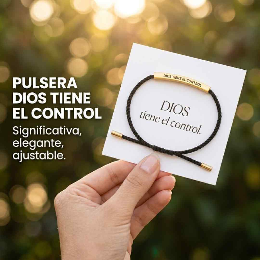 Pulsera "Dios Tiene el Control" — lleva tu fe contigo y recuerda que nunca estás solo  + OBSEQUIOS