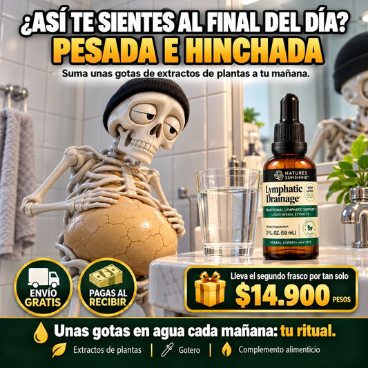 ¿Así te sientes al final del día? Pesada e hinchada. Lleva el segundo frasco por tan solo $14.900