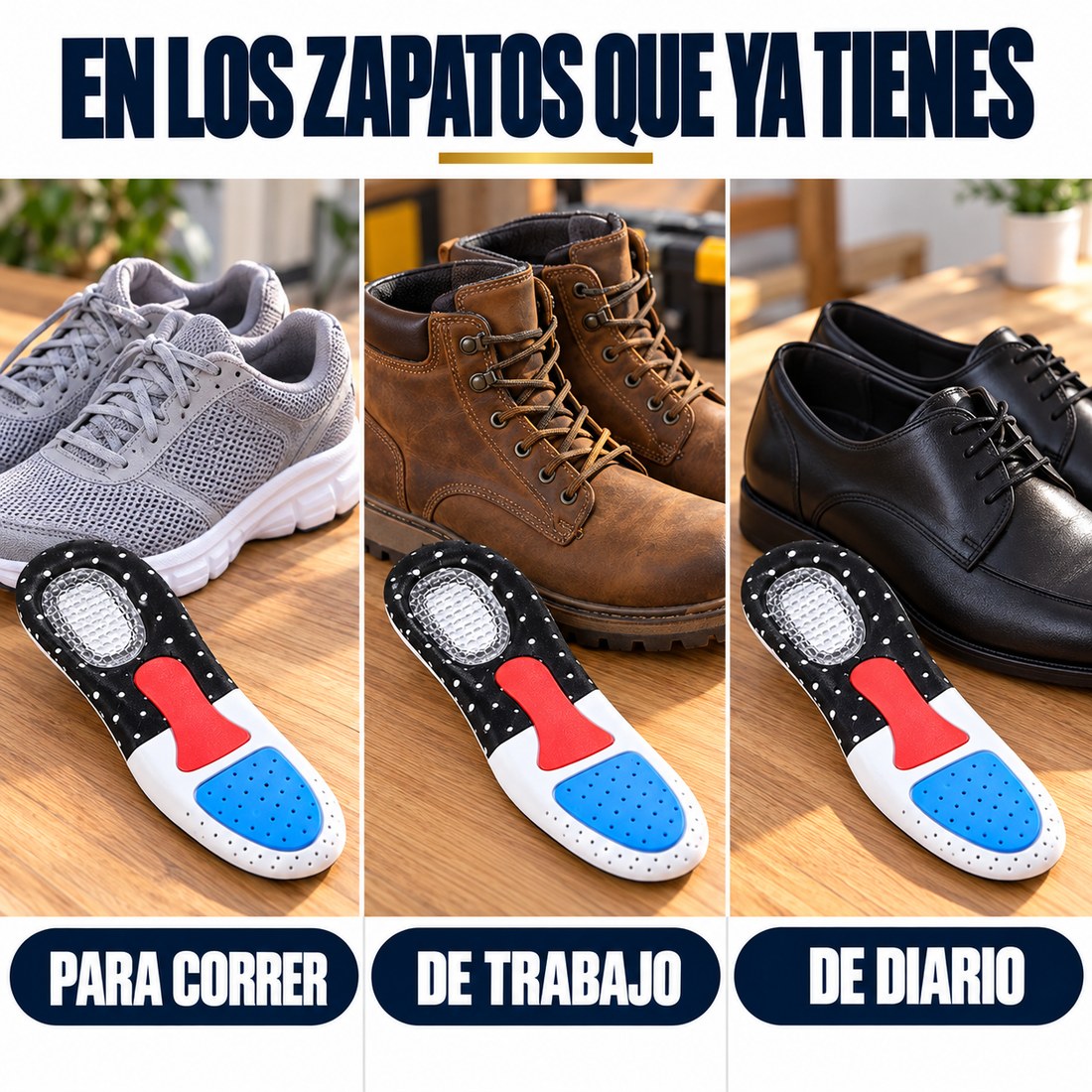 En los zapatos que ya tienes: para correr, de trabajo y de diario