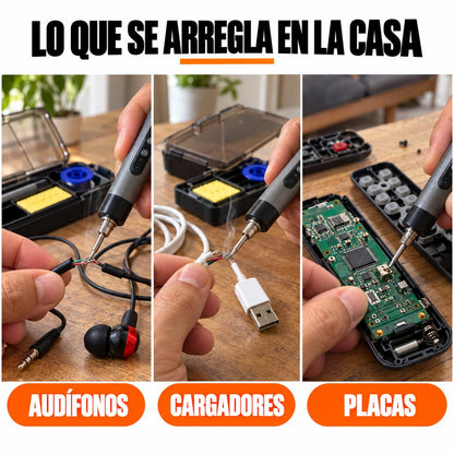 Lo que se arregla en la casa: audifonos, cargadores y placas